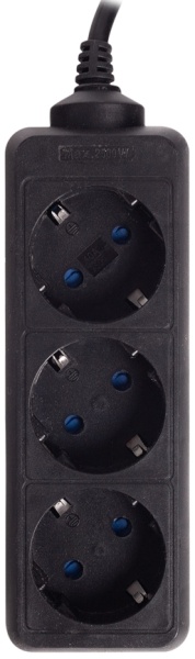 Удлинитель SVC GXC3S-30M (3 розетки 3 метра), Black