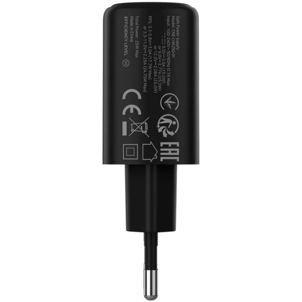 Зарядное устройство Canyon Wall Charger OnCharge 250 Black, CNE-CHA250-11