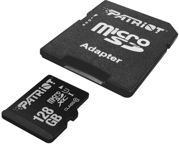 Карта памяти microSD 128GB Patriot class10, microSDHC, PSF128GMCSDXC10
