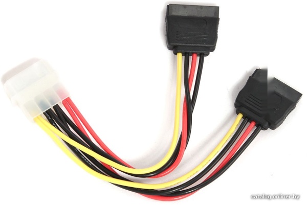 Переходник Molex -> 2 x SATA, Cablexpert, CC-SATA-PSY