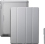 Чехол для планшета Cooler Master iPad (2012) Wake Up Folio Carbon Texture Silver, C-IP3F-CTWU-SS