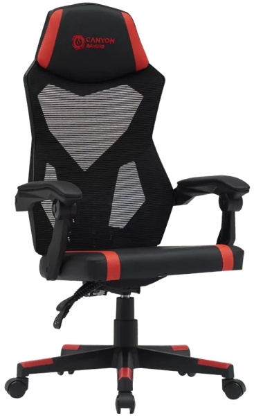 Компьютерное кресло Canyon Flow Black/Red, CNE-MCH01R