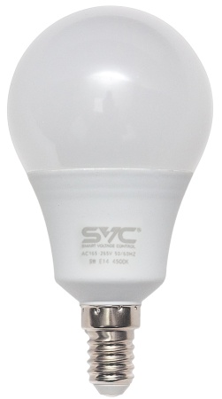 Лампочка SVC LED G45-9W-E14-4500К