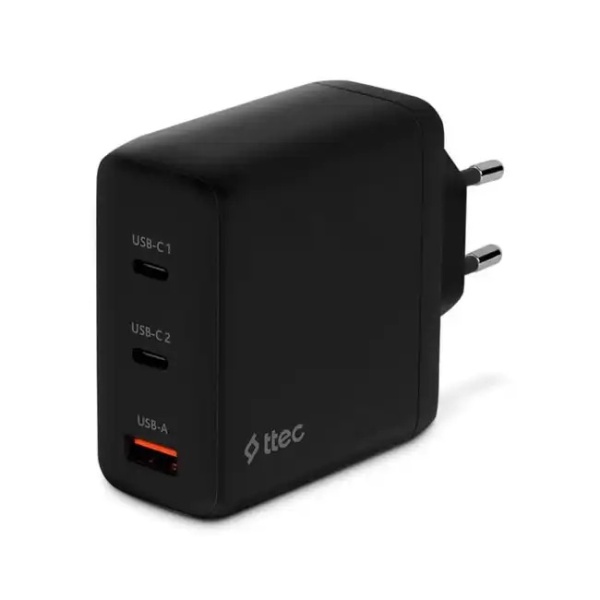 Зарядное устройство TTEC SmartCharger Trio GAN 120W PD Travel Charger 2 USB-C+USB-A Black, 2SCG04S