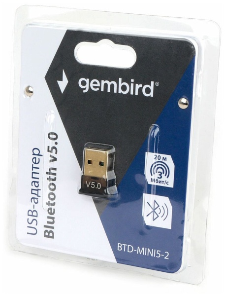 Адаптер Bluetooth Gembird BTD-MINI5-2