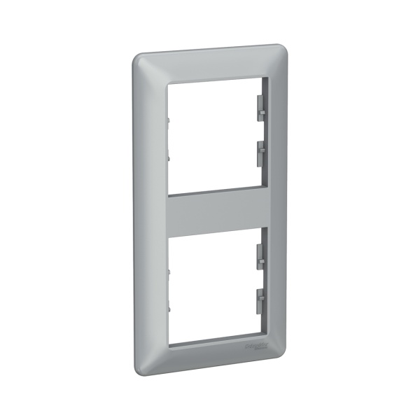 Рамка Schneider Electric EPH5815261 Asfora EM 2 постовая алюминий