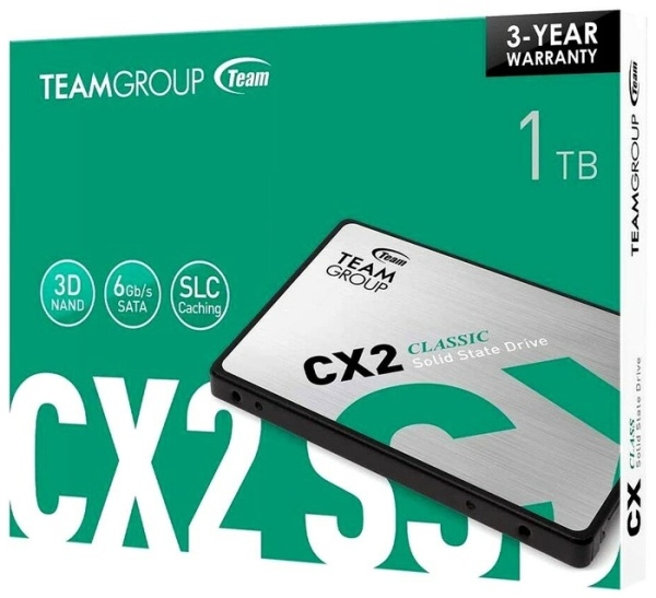 Диск SSD 2.5" 1TB Team Group CX2, T253X6001T0C101