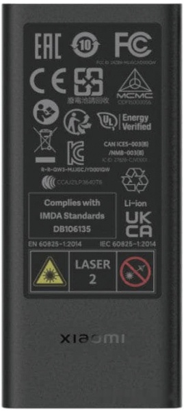Лазерный дальномер Xiaomi Smart Laser Measure MJJGCJYD001QW