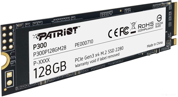 Диск SSD M.2 PCI-E 128 GB Patriot P300, P300P128GM28