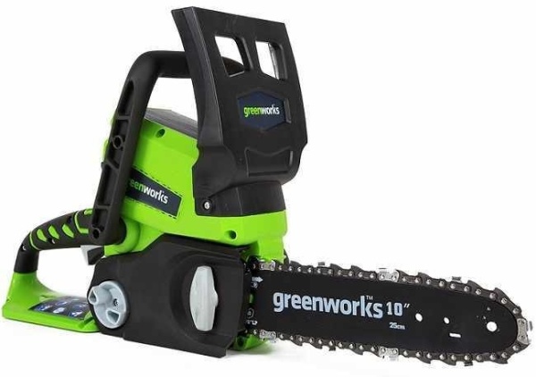 Цепная пила аккумуляторная Greenworks G24CS25K2 24V 2Ah и ЗУ, 2007707UA