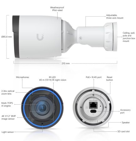 IP-камера Ubiquiti UVC-G6-Pro-Bullet-B