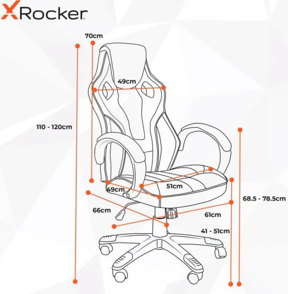 Компьютерное кресло Xrocker Maverick красный