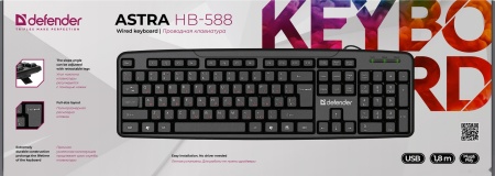 Клавиатура Defender Astra HB-588 USB