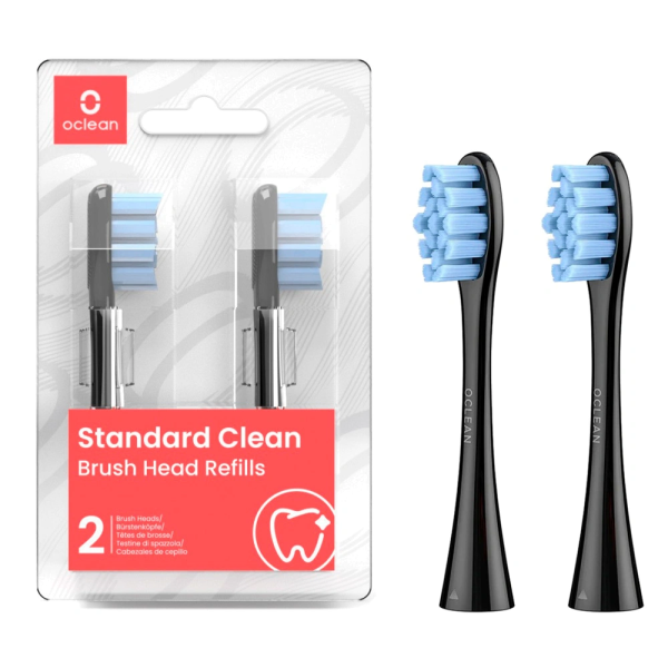 Насадка для зубной электрощетки Oclean Standard Clean Brush Head 2-pk, P2S5 B02 Black