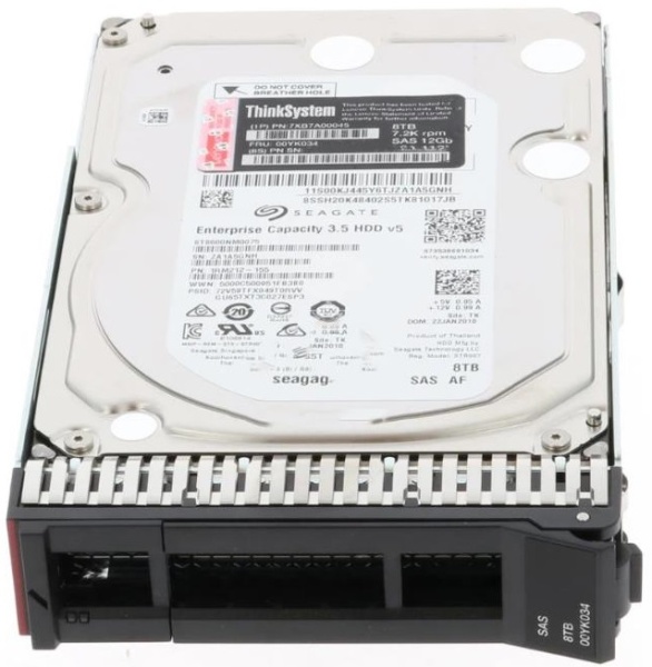 Жесткий диск для сервера 3.5" 8TB Lenovo ThinkSystem, 7XB7A00045