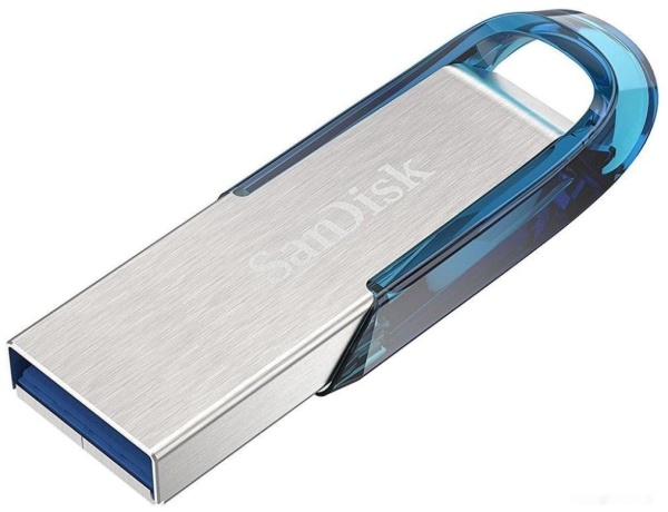USB Flash drive 128GB SanDisk Cruzer Ultra Flair CZ73 USB3.0 Tropical Blue, SDCZ73-128G-G46B