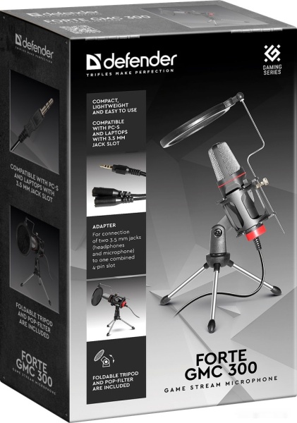 Микрофон Defender Forte GMC 300, 64630 