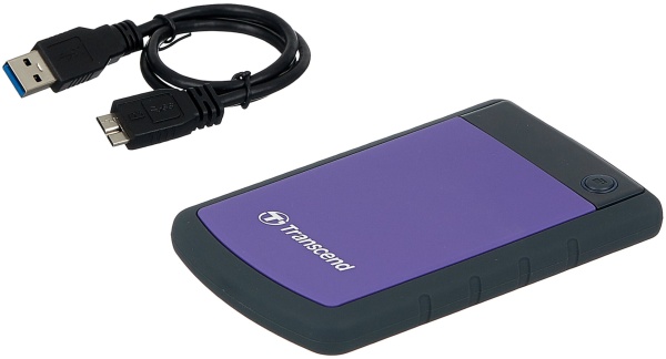 Внешний HDD 2.5" 2Tb Transcend StoreJet 25H3 TS2TSJ25H3P, USB3.0, Violet/Black