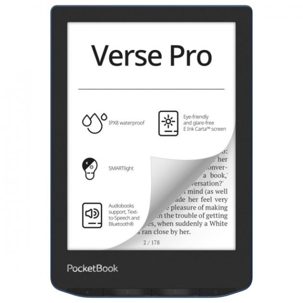 Электронная книга PocketBook 634 Verse Pro, PB634-A-CIS Azure