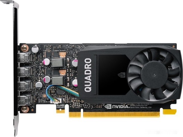 Видеокарта PNY Quadro P1000 V2 4GB GDDR5, VCQP1000V2-SB