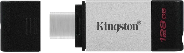 USB Flash drive 128Gb Kingston Data Traveler 80, DT80/128GB, Black/Silver, только Type-C