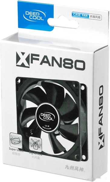 Вентилятор для корпуса Deepcool XFAN 80, DP-FDC-XF80 Вентилятор для корпуса Deepcool XFAN 80, DP-FDC-XF80