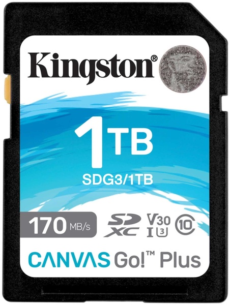 Карта памяти SD 1TB Kingston Canvas Go! Plus, SDG3/1TB