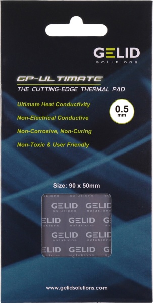 Термопрокладка GELID Solutions GP-Ultimate TP-GP04-A, 90x50x0.5 мм Термопрокладка GELID Solutions GP-Ultimate TP-GP04-A, 90x50x0.5 мм