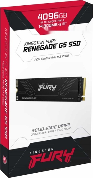 Диск SSD M.2 PCI-E 4TB Kingston Fury Renegade G5 SFYR2S/4T0