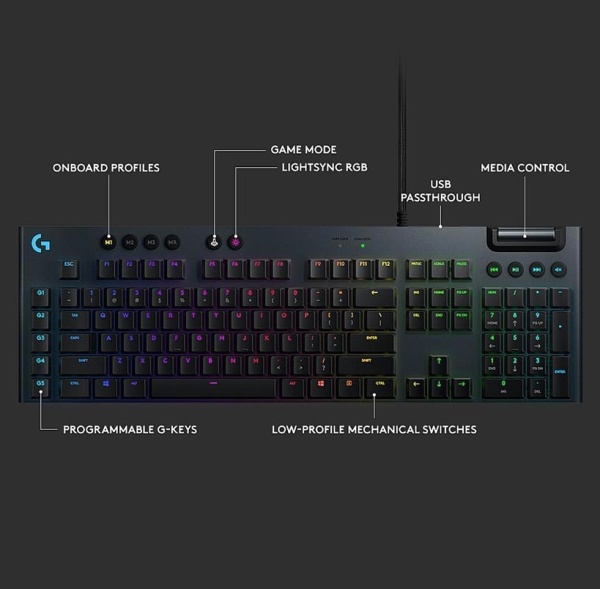 Клавиатура Logitech G815 GL Tactile, 920-008991