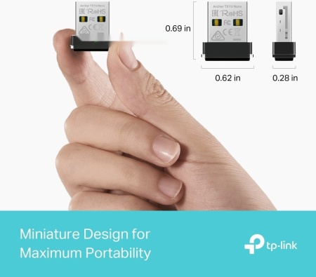 Беспроводной адаптер TP-Link Archer TX1U Nano