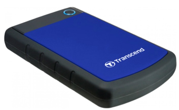 Внешний HDD 1Tb Transcend StoreJet Blue, TS4TSJ25H3B