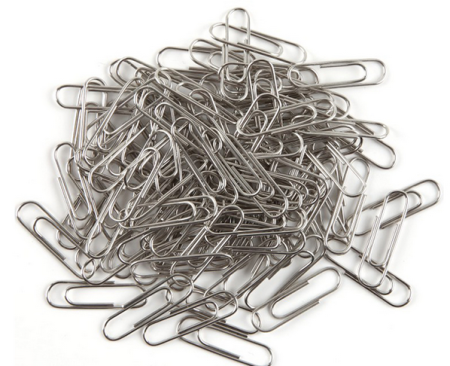 Скрепки металлические никелированные Comix B3500 29mm (100 скрепок)