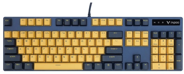 Клавиатура Rapoo V500PRO Yellow Blue, USB