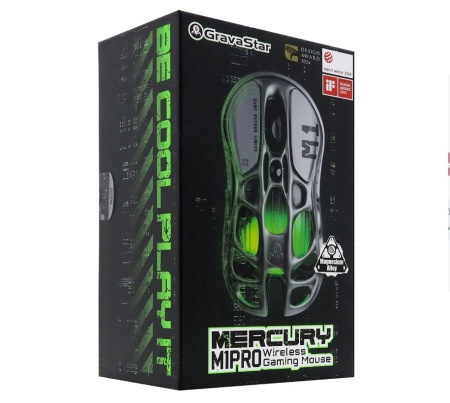 Мышь GravaStar Mercury M1 Pro Gray, GRAVASTAR M1 PRO_GRY