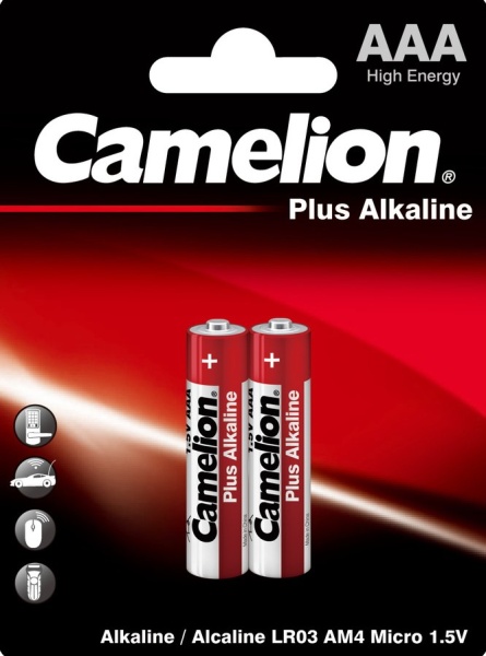 Батарейки CAMELION Plus Alkaline LR03-BP2