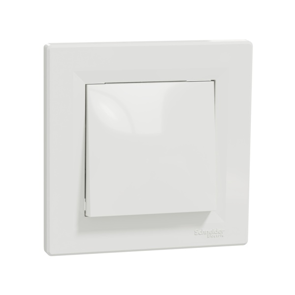 Выключатель Schneider Electric одноклавишный SE EPH0100121 Asfora 10AX в сборе быстрозажим. клеммы белый