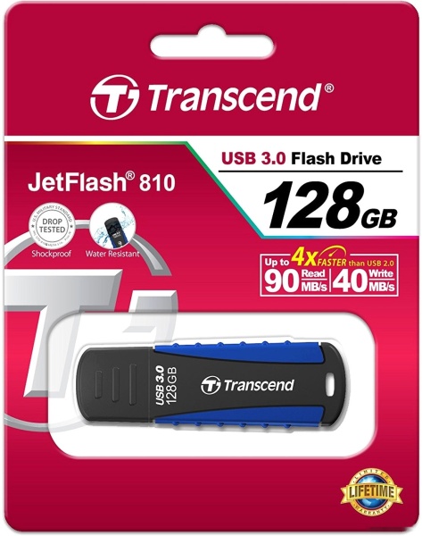 USB Flash drive 128GB 3.0 Transcend TS128GJF810 черный