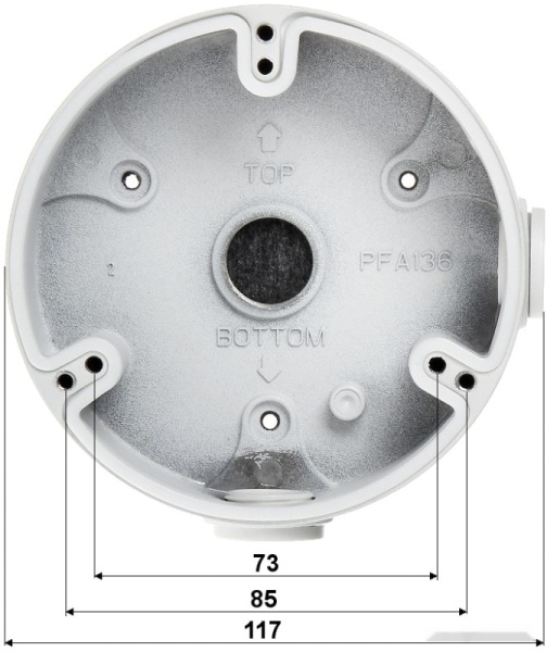 Монтажная коробка Dahua DH-PFA136 Монтажная коробка Dahua DH-PFA136