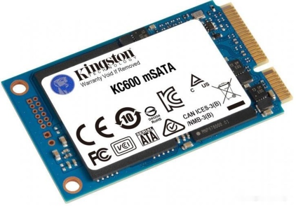 Диск SSD mSATA 256GB Kingston KC600, SKC600MS/256G
