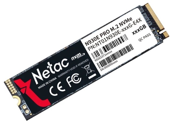 Диск SSD M.2 PCI-E 256GB Netac N930E Pro, NT01N930E-256G-E4X