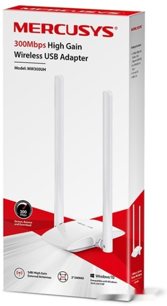 Беспроводной адаптер Mercusys MW300UH(EU)