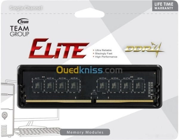 Оперативная память DDR4 3200/8GB Team Group ELITE PC4-25600, TED48G3200C2201
