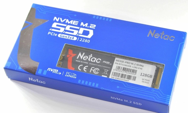 Диск SSD M.2 PCI-E 128Gb Netac N930E Pro, NT01N930E-128G-E4X