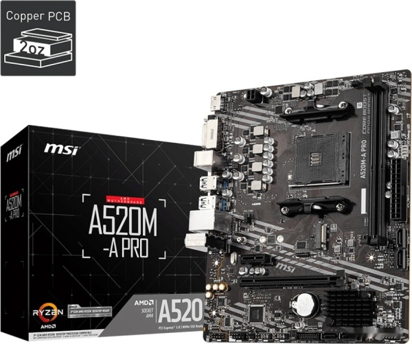 Материнская плата MSI A520M-A PRO