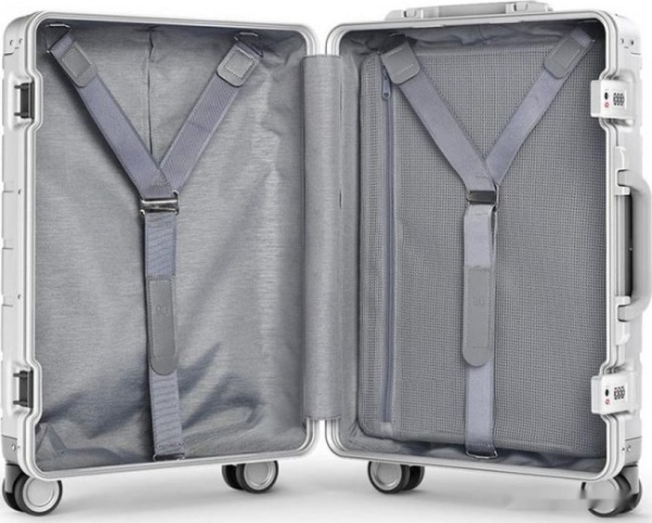 Чемодан Xiaomi Metal Carry-on Luggage 20" Silver, XNA4106GL XMJDX01RM