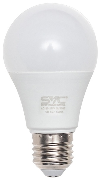 Лампочка SVC A60-9W-E27-4200K