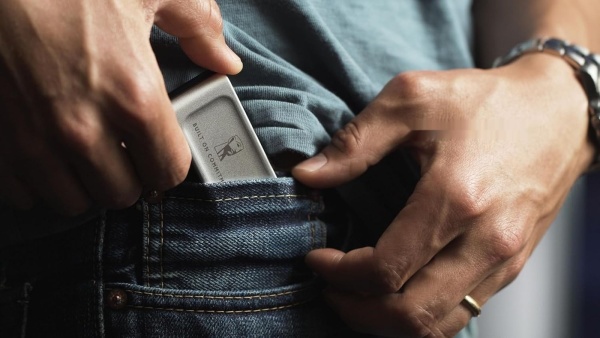 Внешний SSD 1TB Kingston XS2000 Silver, SXS2000/1000GA