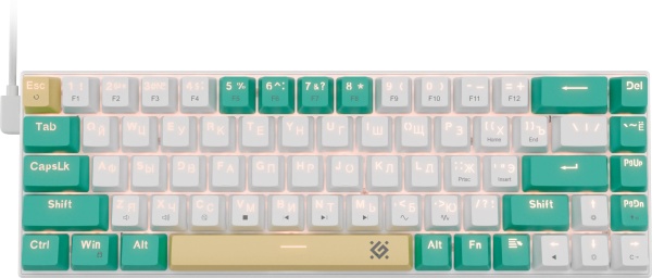 Клавиатура Defender Vexx Pro GK-084 White/Green
