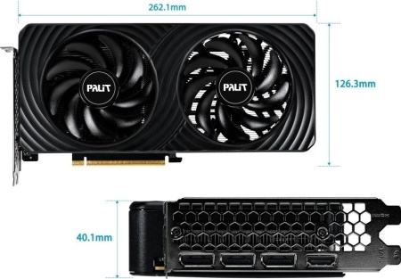 Видеокарта PALIT RTX 5050 DUAL 8G, NE65050019P1-GB2070D